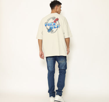 Voxfly Kaos Lengan Pendek Pria Destroy Oversize Planet Surf