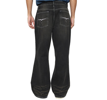 Voxfly Celana panjang denim Pria Wind Mild Planet Surf