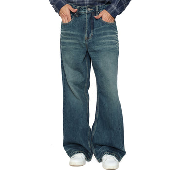 Voxfly Celana panjang denim Pria Wind Mild Planet Surf