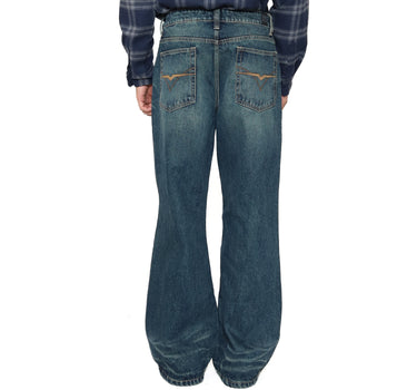 Voxfly Celana panjang denim Pria Wind Mild Planet Surf