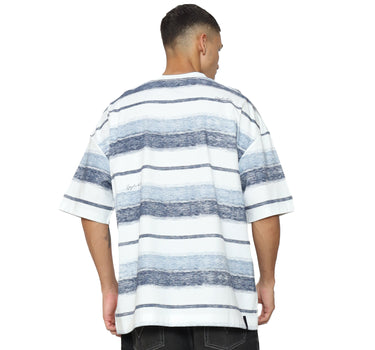 Spyderbilt Kaos lengan pendek Pria Riot Stripes Oversize  Planet Surf