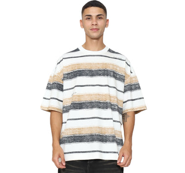 Spyderbilt Kaos lengan pendek Pria Riot Stripes Oversize  Planet Surf