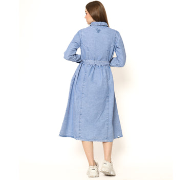 Spyderbilt Dress Panjang Wanita New Jeans Maxy Dress Planet Surf