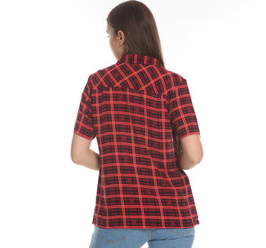 Spyderbilt Kemeja Lengan Pendek Wanita Square Box Planet Surf