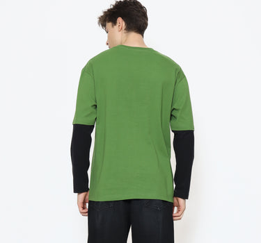 Juice Ematic Kaos lengan panjang Pria Vize Oversize Men Long Tee Planet Surf