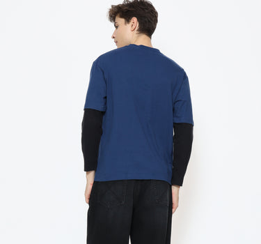 Juice Ematic Kaos lengan panjang Pria Vize Oversize Men Long Tee Planet Surf