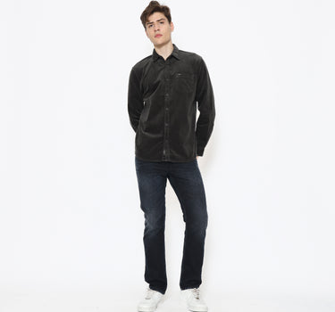 Dragon Kemeja lengan panjang Pria Longline Men Shirt Long Planet Surf