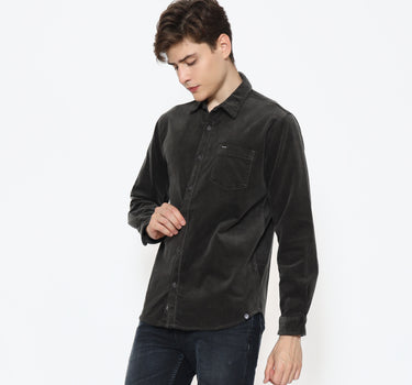 Dragon Kemeja lengan panjang Pria Longline Men Shirt Long Planet Surf