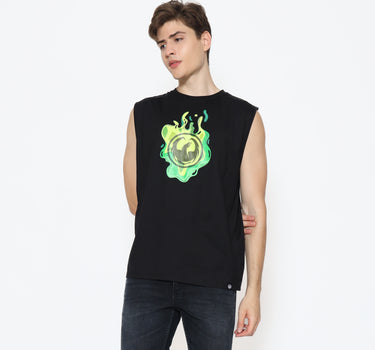 Dragon Kaos singlet Pria Ditchin Men Muscle Tee Planet Surf