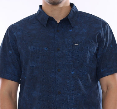 BEGGIN MEN SHIRT SHORT BLUE