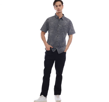 TAXON MEN SHIRT BLACK