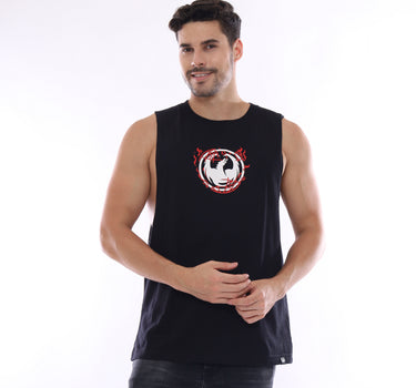 FORSAKEN MUSCLE TEE  BLACK