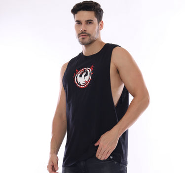 FORSAKEN MUSCLE TEE  BLACK