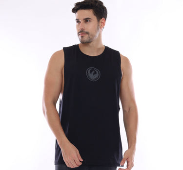 ARIAL MEN MUSCLE TEE BLACK