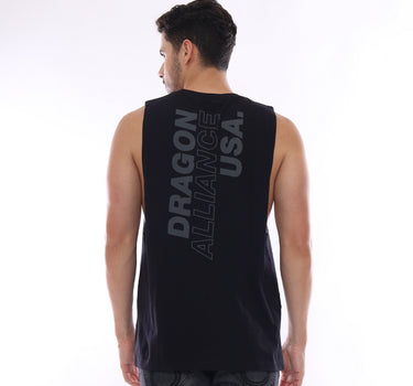 ARIAL MEN MUSCLE TEE BLACK