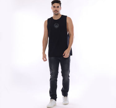 ARIAL MEN MUSCLE TEE BLACK