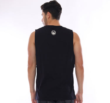 BURN MEN MUSCLE TEE  BLACK