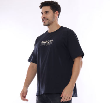 DRIP OVERSIZE MEN TEE BLACK