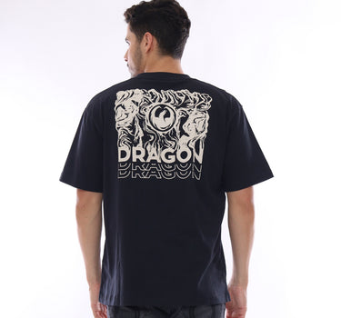 DRIP OVERSIZE MEN TEE BLACK