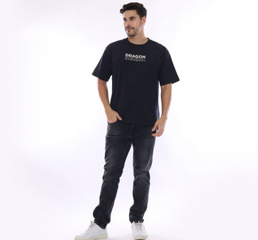 DRIP OVERSIZE MEN TEE BLACK