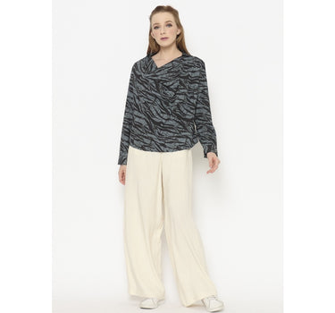 A SCRIBBLE SKIN LONG SHIRT GREY