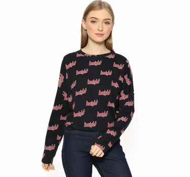 A QUANTUM STATE LONG TEE  BLACK