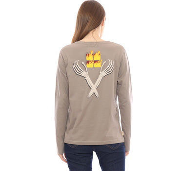 B FIERY BONE LONG TEE