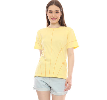 A INLINE SHORT TEE  YELLOW