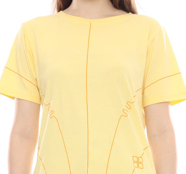 A INLINE SHORT TEE  YELLOW