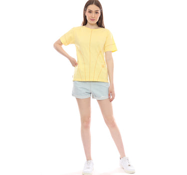 A INLINE SHORT TEE  YELLOW