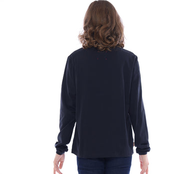 OCTAGONAL LONG TEE BLACK