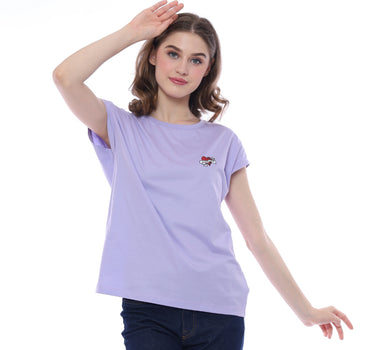 MOTLEY SHORT TEE  LILAC