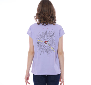 MOTLEY SHORT TEE  LILAC