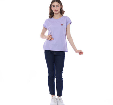 MOTLEY SHORT TEE  LILAC