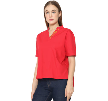 ORIENTAL BLOUSE RED