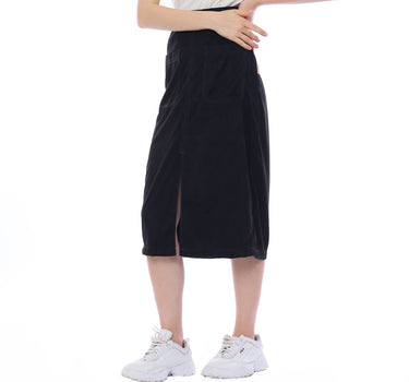 YOUNG ONE MIDI SKIRT BLACK