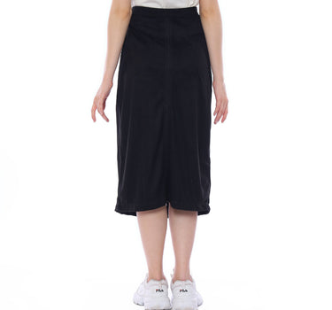 YOUNG ONE MIDI SKIRT BLACK