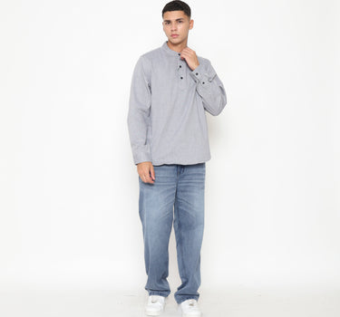 Juice Ematic Kemeja lengan panjang Pria Corgee Koko Men Shirt Long Planet Surf