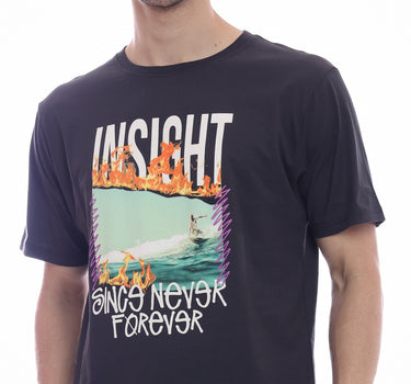 A OLD SURF TEE  CHARCOAL