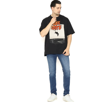 BULLT MEN SHORT TEE OVERSIZE BLACK
