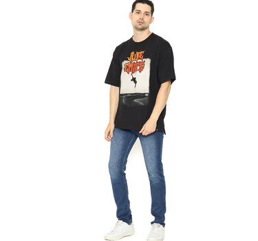 BULLT MEN SHORT TEE OVERSIZE BLACK
