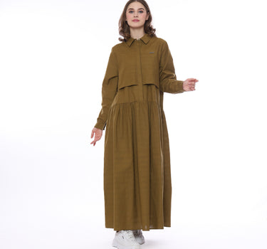 JASMINE MAXY DRESS 231C KHAKI