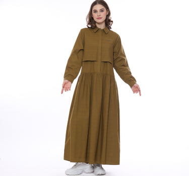JASMINE MAXY DRESS 231C KHAKI