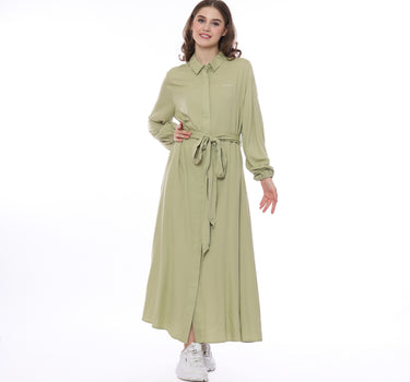 EDITA MAXY DRESS 231C GREEN