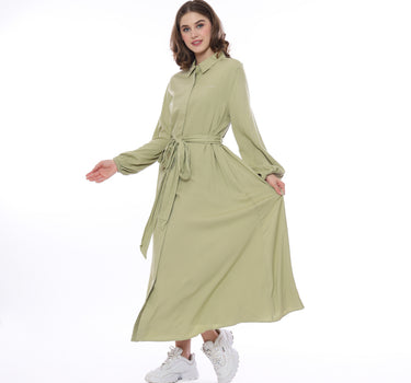 EDITA MAXY DRESS 231C GREEN