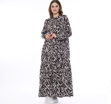 BILA MAXY DRESS 231C BROWN