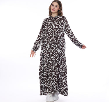 BILA MAXY DRESS 231C BROWN