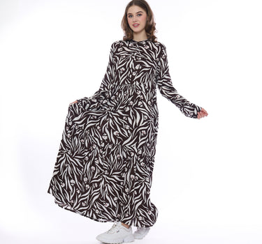 BILA MAXY DRESS 231C BROWN