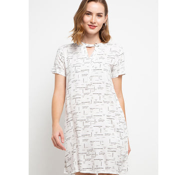 ASKY MINI DRESS  WHITE