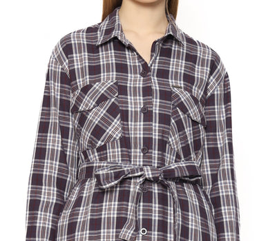 BERRYRUSSIAN MIDI DRESS  PURPLE